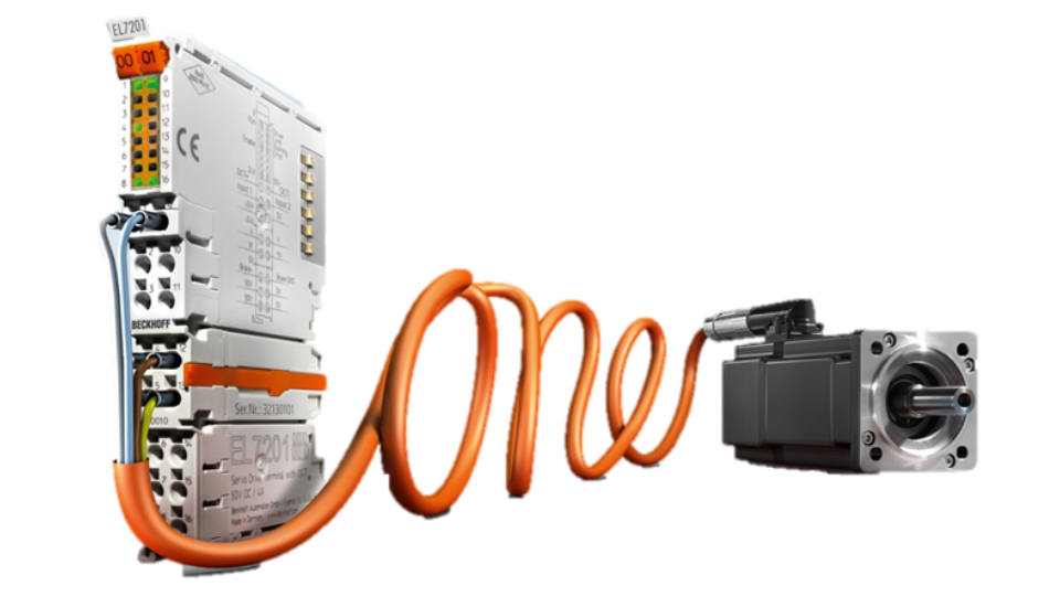 One Cable Technology<br/>單一控制器對應<br/>三台多軸自動裁切機案例